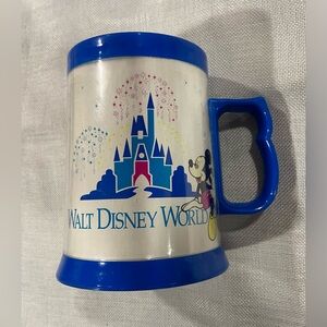 Vintage Walt Disney World Mickey Mouse Thermo-Serv Souvenir Plastic Mug/Cup